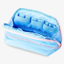 Blue cosmetic bag