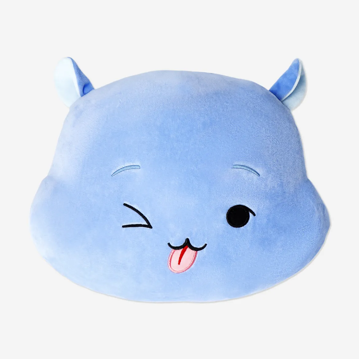 Blue hippo cushion