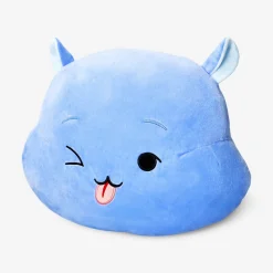 Blue hippo cushion