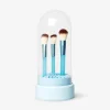 Blue makeup brush organiser and cleaner