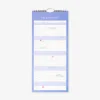 Blue monthly calendar for hanging 2027