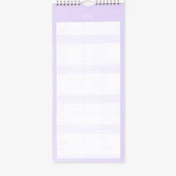 Blue monthly calendar for hanging 2027