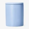 Blue organiser jar for cotton pads