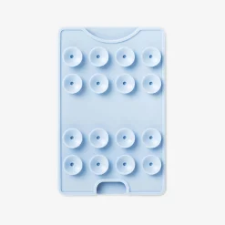 Blue smartphone holder with suction pads