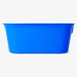 Blue storage box with lid - 19x26 cm
