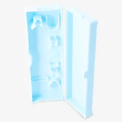 Blue toothbrush case as suitcase