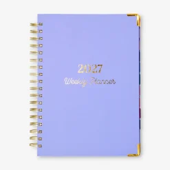 Blue weekly planner 2027 - English