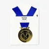 Blue winner medal