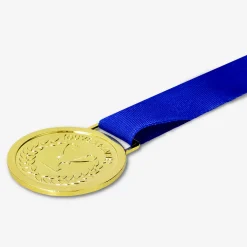Blue winner medal