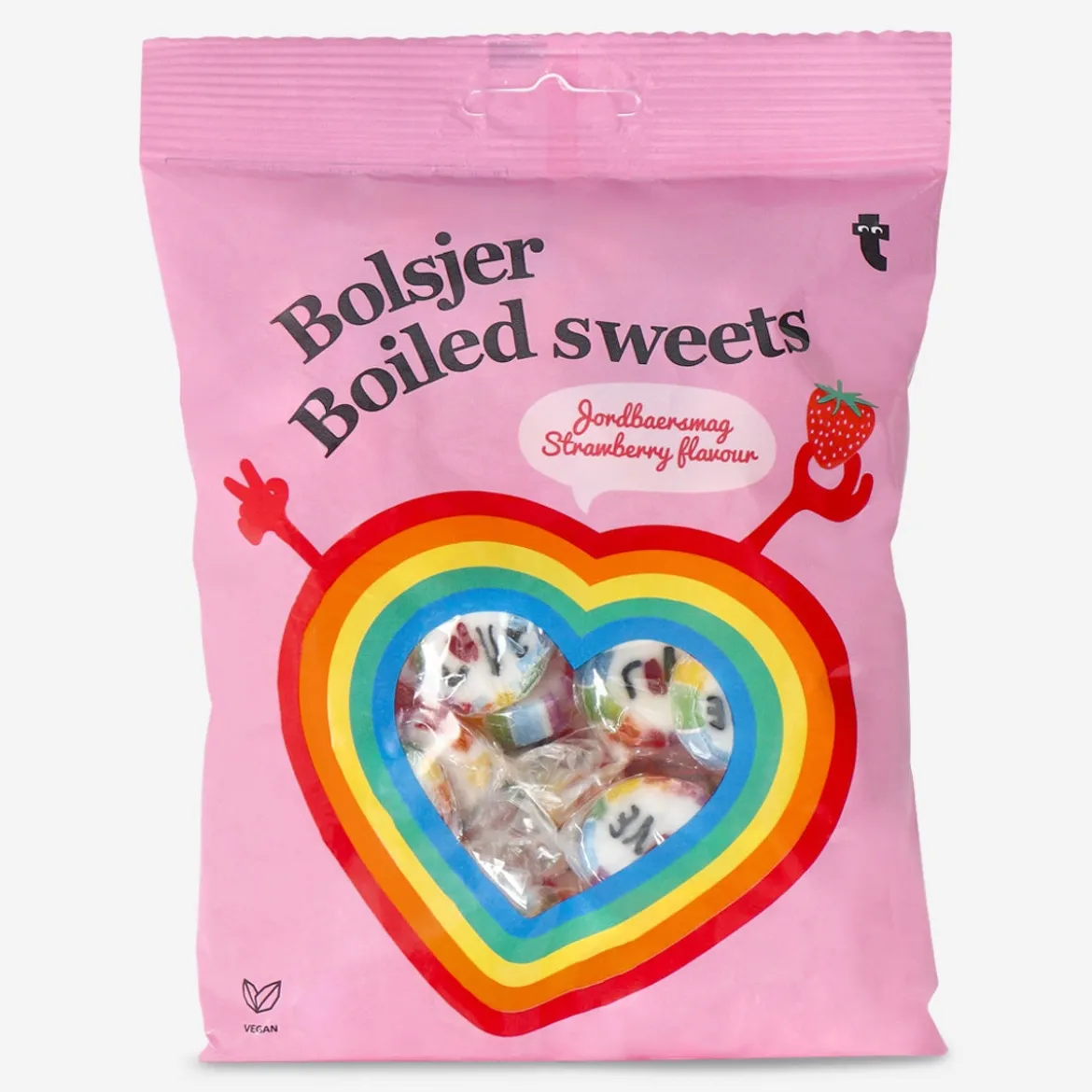 Boiled sweets. Strawberry
