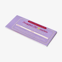 Booklet of personalised favour vouchers
