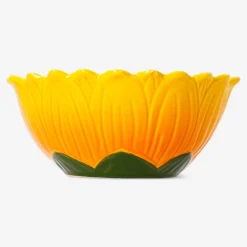 Bowl with embossed sunflowers - 18 cm