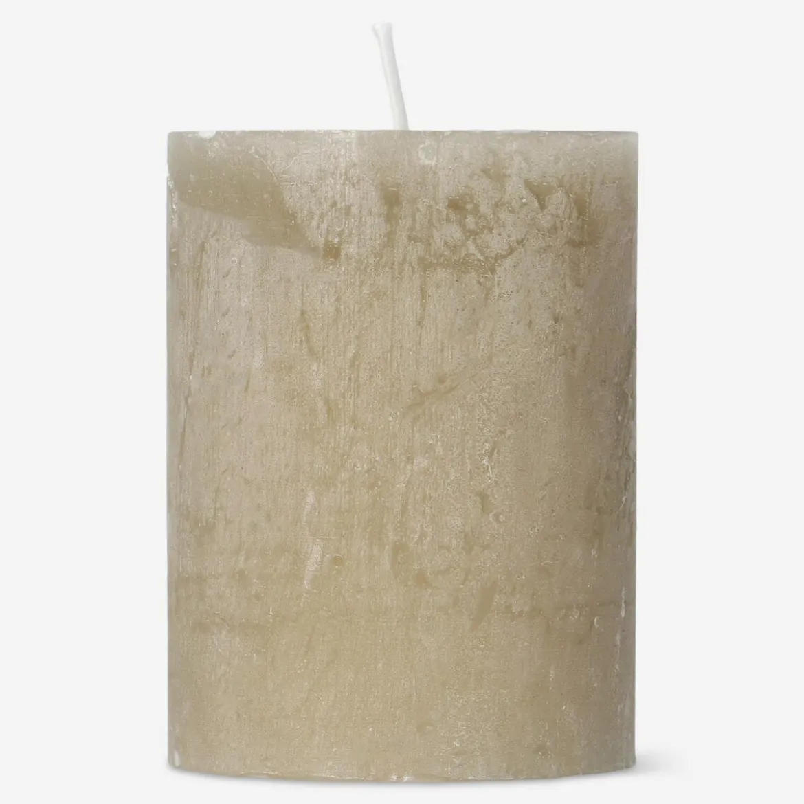 Brown Rustic Pillar Candle - 8 cm