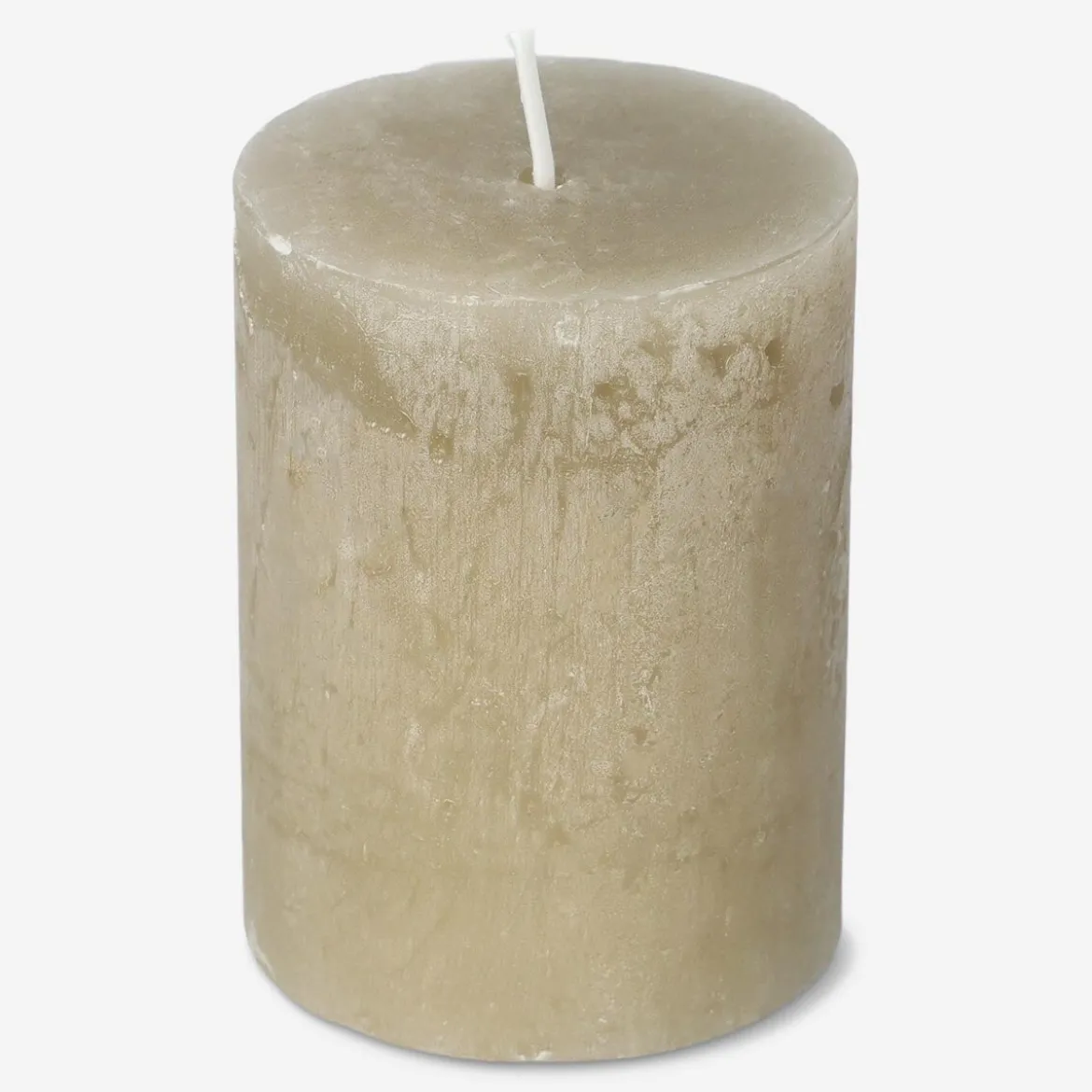 Brown Rustic Pillar Candle - 8 cm
