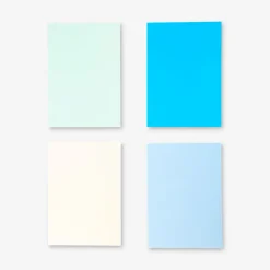 B5 solid colour notebooks - 4 pcs