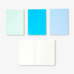 B5 solid colour notebooks - 4 pcs