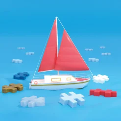 Building mix - Plus Plus x Flying Tiger Copenhagen - 240 pcs