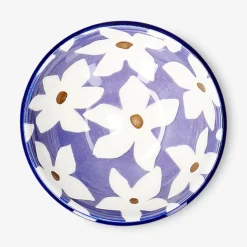 Ceramic bowl with floral design - 8 cm