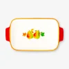 Ceramic oven dish with fall design - 28x16 cm
