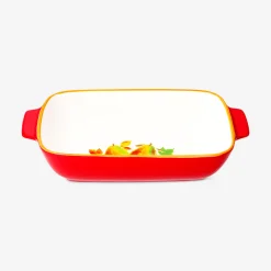 Ceramic oven dish with fall design - 28x16 cm