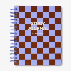 Chequered study planner 2026-2027 - English