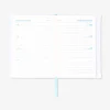 Chequered study planner with zip lock - English