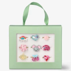Children's rings with cute motifs - 9 pcs