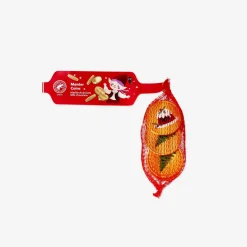 Christmas chocolate coins in net