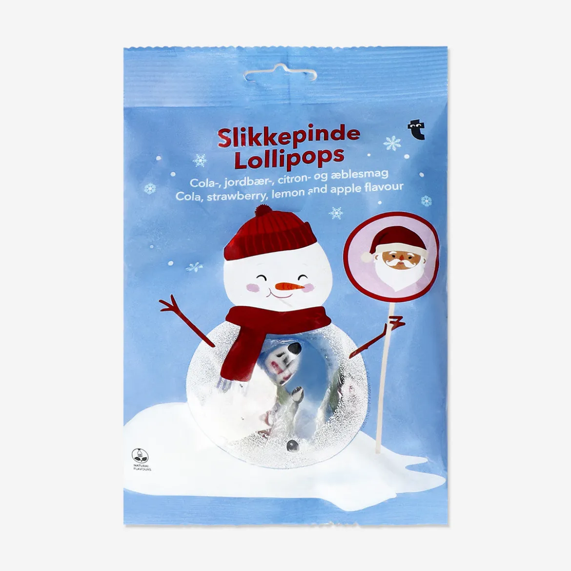 Christmas lollipops in bag