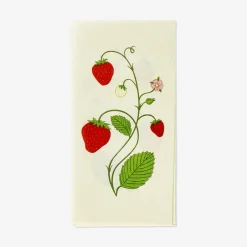 Cocktail napkins with strawberries - 16 pcs