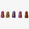 Cocoa confectionery bunnies in house