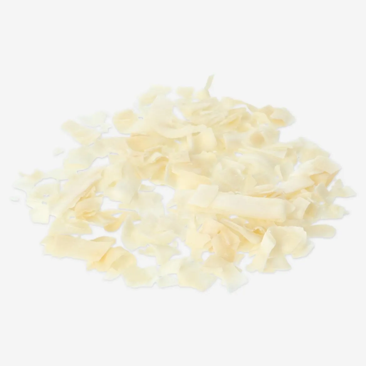 Coconut pieces. Roasted