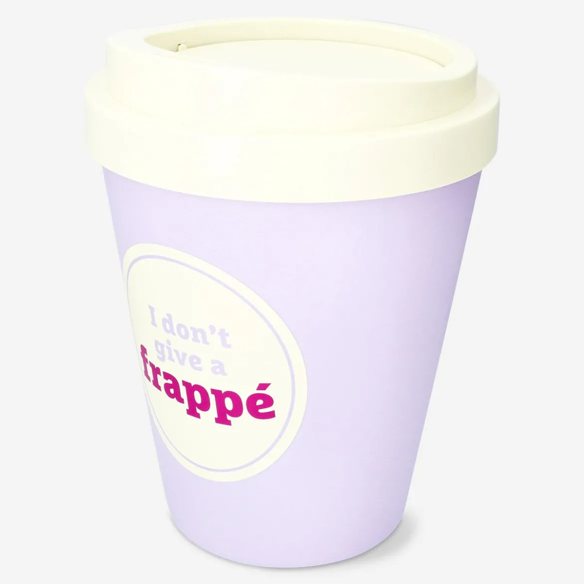 Coffee mug shaped push bin