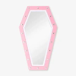 Coffin mirror with light - 40x24 cm
