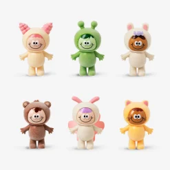 Collectable surprise - Animal outfit characters in flocking
