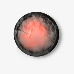 Colour changing fog machine cauldron