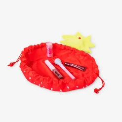 Cosmetic bag as strawberry
