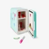 Cosmetics fridge with mirror, light and stickers - 25x25 cm