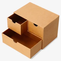Craft paper desk tidy with 3 drawers