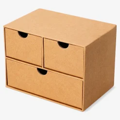 Craft paper desk tidy with 3 drawers