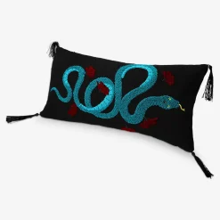 Cushion with snake print - 20x40 cm