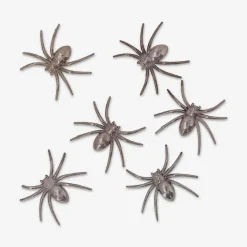 Decorative metallic spiders - 6 pcs