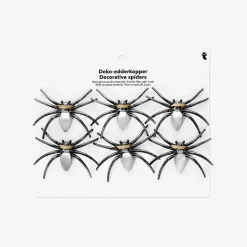 Decorative oilslick spiders - 6 pcs