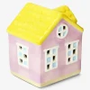 Decorative pink house - 13 cm
