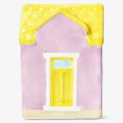 Decorative pink house - 13 cm