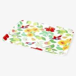 Decorative tray with tropical print