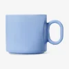 Designer Collection - Blue mug with oval handle - 313 ml