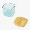 Designer Collection - Green glass storage container with lid - 200 ml
