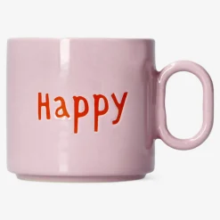 Designer Collection - Pink mug with text - 313 ml