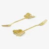 Dessert forks with butterfly topper - 2 pcs
